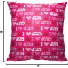 imageNorthwest Classic Pillow 18quot x 18quot Love and Star WarsI Love Star Wars