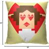 imageNorthwest Classic Pillow 18quot x 18quot Love and Star WarsLeia I Love You
