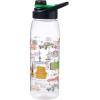 imageSilver Buffalo Star Wars Darth Vader Water Bottle With ScrewOn Lid 28 OuncesFriends Iconic Doodles