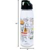 imageSilver Buffalo Star Wars Darth Vader Water Bottle With ScrewOn Lid 28 OuncesFriends Iconic Doodles