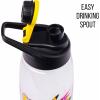 imageSilver Buffalo Star Wars Darth Vader Water Bottle With ScrewOn Lid 28 OuncesPokemon Electrifying Pikachu