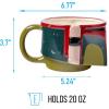 imageSilver Buffalo Star Wars Jabba the Hut Ceramic 3D Sculpted Mug 20 OuncesMulticolour