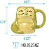 imageSilver Buffalo Star Wars Jabba the Hut Ceramic 3D Sculpted Mug 20 OuncesStar War Jabba
