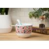 imageSilver Buffalo Star Wars Japanese Art Featuring Darth Vader Yoda Chewbacca Death Star and Stormtrooper Ceramic Ramen Noodle Rice Bowl with Chopsticks Microwave Safe 30 OuncesLilo and Stitch Flower and Leaves Pattern Spoon