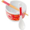 imageSilver Buffalo Star Wars Japanese Art Featuring Darth Vader Yoda Chewbacca Death Star and Stormtrooper Ceramic Ramen Noodle Rice Bowl with Chopsticks Microwave Safe 30 OuncesMonsters Inc Octopus Chef Spoon