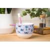 imageSilver Buffalo Star Wars Japanese Art Featuring Darth Vader Yoda Chewbacca Death Star and Stormtrooper Ceramic Ramen Noodle Rice Bowl with Chopsticks Microwave Safe 30 OuncesLilo and Stitch Waves Spoon