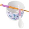 imageSilver Buffalo Star Wars Japanese Art Featuring Darth Vader Yoda Chewbacca Death Star and Stormtrooper Ceramic Ramen Noodle Rice Bowl with Chopsticks Microwave Safe 30 OuncesLilo and Stitch Waves Spoon