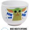 imageSilver Buffalo Star Wars Japanese Art Featuring Darth Vader Yoda Chewbacca Death Star and Stormtrooper Ceramic Ramen Noodle Rice Bowl with Chopsticks Microwave Safe 30 OuncesMandalorian Baby Yoda Grogu