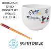 imageSilver Buffalo Star Wars Japanese Art Featuring Darth Vader Yoda Chewbacca Death Star and Stormtrooper Ceramic Ramen Noodle Rice Bowl with Chopsticks Microwave Safe 30 OuncesMickey and Minnie Watercolor