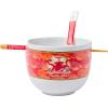 imageSilver Buffalo Star Wars Japanese Art Featuring Darth Vader Yoda Chewbacca Death Star and Stormtrooper Ceramic Ramen Noodle Rice Bowl with Chopsticks Microwave Safe 30 OuncesMonsters Inc Octopus Chef Spoon