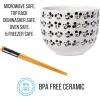 imageSilver Buffalo Star Wars Japanese Art Featuring Darth Vader Yoda Chewbacca Death Star and Stormtrooper Ceramic Ramen Noodle Rice Bowl with Chopsticks Microwave Safe 30 OuncesMickey Mouse Expressions