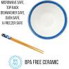 imageSilver Buffalo Star Wars Japanese Art Featuring Darth Vader Yoda Chewbacca Death Star and Stormtrooper Ceramic Ramen Noodle Rice Bowl with Chopsticks Microwave Safe 30 OuncesLilo and Stitch Watercolor Stitch Big