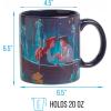 imageSilver Buffalo Star Wars Logo Heat Reveal Ceramic Coffee Mug Featuring Boba Fett Yoda Luke C3PO R2D2 Darth Vader and Stormtrooper 20OuncesDisney Princess