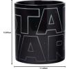 imageSilver Buffalo Star Wars Logo Heat Reveal Ceramic Coffee Mug Featuring Boba Fett Yoda Luke C3PO R2D2 Darth Vader and Stormtrooper 20OuncesStar Wars