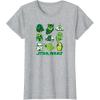 imageStar Wars  Green Grid TShirtHeather Grey