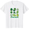 imageStar Wars  Green Grid TShirtWhite