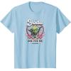 imageStar Wars  Yoda One For Me Funny Valentines Day Pun TShirtBaby Blue