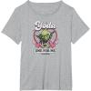 imageStar Wars  Yoda One For Me Funny Valentines Day Pun TShirtHeather Grey
