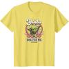 imageStar Wars  Yoda One For Me Funny Valentines Day Pun TShirtLemon Yellow