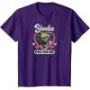 imageStar Wars  Yoda One For Me Funny Valentines Day Pun TShirtPurple