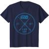 imageStar Wars A New Hope Est 1977 Vintage Craft Graphic TShirt TShirtNavy Blue