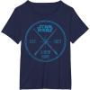 imageStar Wars A New Hope Est 1977 Vintage Craft Graphic TShirt TShirtNavy Blue