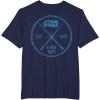 imageStar Wars A New Hope Est 1977 Vintage Craft Graphic TShirt TShirtNavy Blue