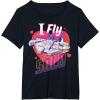 imageStar Wars Anti Valentines Day Millennium Falcon I Fly Solo TShirtBlack