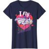 imageStar Wars Anti Valentines Day Millennium Falcon I Fly Solo TShirtNavy Blue