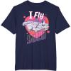 imageStar Wars Anti Valentines Day Millennium Falcon I Fly Solo TShirtNavy Blue