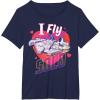 imageStar Wars Anti Valentines Day Millennium Falcon I Fly Solo TShirtNavy Blue