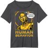 imageStar Wars C3PO I Just Dont Understand Human Behavior Quote TShirtDark Heather Grey