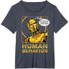 imageStar Wars C3PO I Just Dont Understand Human Behavior Quote TShirtHeather Blue