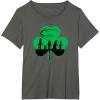 imageStar Wars Characters Silhouettes Shamrock St Patricks Day TShirtAsphalt Grey