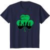 imageStar Wars Characters Silhouettes Shamrock St Patricks Day TShirtNavy Blue