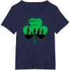 imageStar Wars Characters Silhouettes Shamrock St Patricks Day TShirtNavy Blue