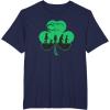 imageStar Wars Characters Silhouettes Shamrock St Patricks Day TShirtNavy Blue