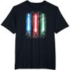 imageStar Wars Classic Epic Lightsabers Jedi Force Logo TShirtBlack