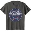 imageStar Wars Classic May The Fourth Be With You Circle Logo TShirtAsphalt Grey