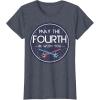imageStar Wars Classic May The Fourth Be With You Circle Logo TShirtHeather Blue