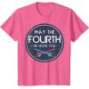 imageStar Wars Classic May The Fourth Be With You Circle Logo TShirtPink Heather