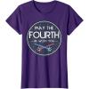 imageStar Wars Classic May The Fourth Be With You Circle Logo TShirtPurple