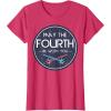 imageStar Wars Classic May The Fourth Be With You Circle Logo TShirtRed Heather