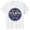 imageStar Wars Classic May The Fourth Be With You Circle Logo TShirtWhite