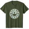 imageStar Wars Classic St Patricks Day Lucky Rebel Distressed TShirtOlive Green