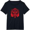imageStar Wars Darth Maul Dark Side Villains Head Gothic Flames TShirtBlack