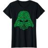 imageStar Wars Darth Vader Clover Saint Patricks Graphic TShirt TShirtBlack