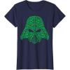 imageStar Wars Darth Vader Clover Saint Patricks Graphic TShirt TShirtNavy Blue