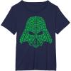 imageStar Wars Darth Vader Clover Saint Patricks Graphic TShirt TShirtNavy Blue