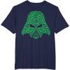 imageStar Wars Darth Vader Clover Saint Patricks Graphic TShirt TShirtNavy Blue
